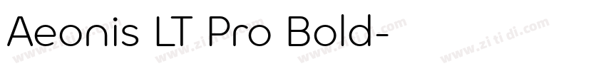 Aeonis LT Pro Bold字体转换